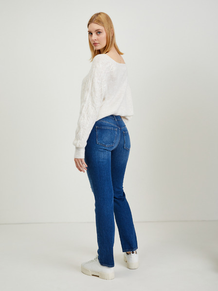 Orsay Temno modre ženske kavbojke ravnega kroja ORSAY