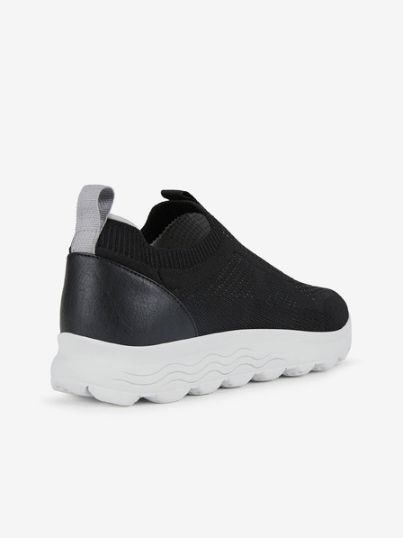 Geox Črni moški slip on čevlji Geox Spherica