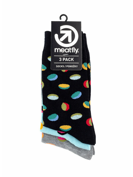 Meatfly Meatfly ponožky Oval socks Triple Pack | Viacfarebná | Veľkosť