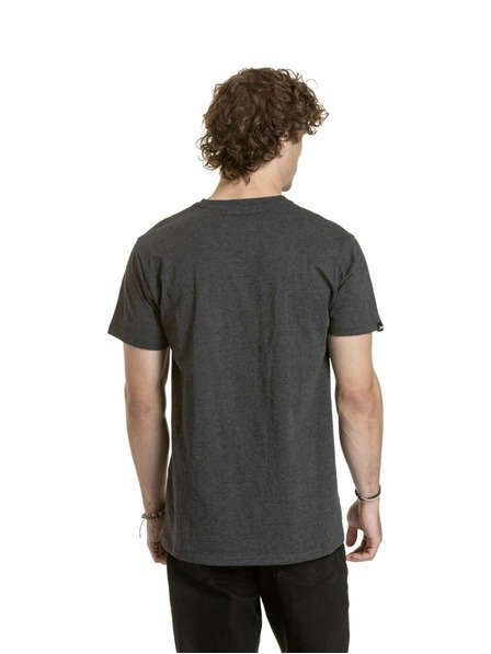 Meatfly Meatfly moška majica Prugasta Logo Mistično siva | Siva