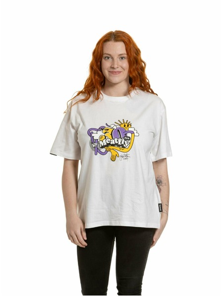 Meatfly Meatfly unisex majica Carter 30 Groove White