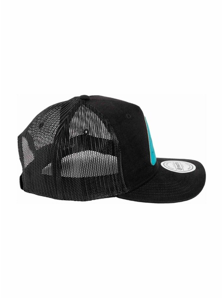 Meatfly Meatfly šiltovka Hawkye Trucker Black Peak | Črna |