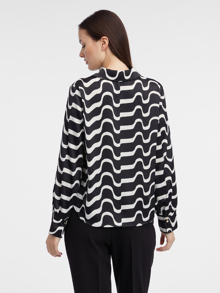 Orsay Belo-črna ženska vzorčasta bluza ORSAY