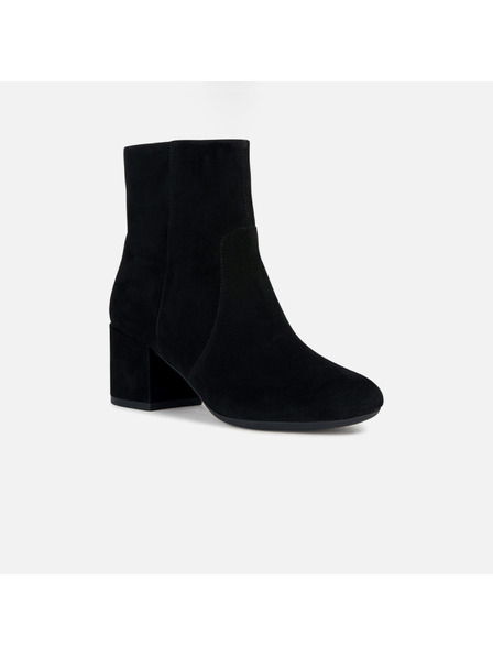 Geox Črni ženski gležnjarji Geox Eleana