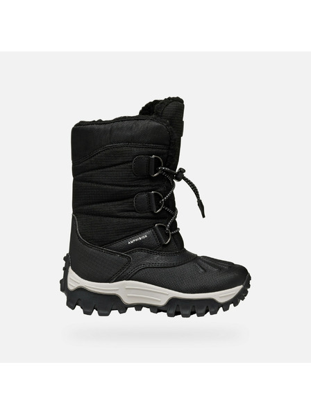 Geox Črni deški zimski čevlji Geox Himalaya ABX