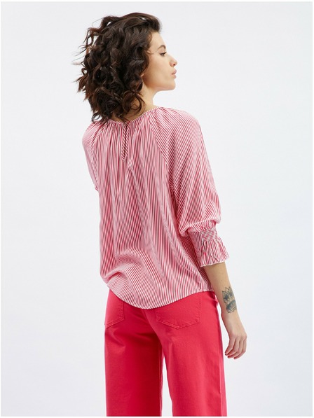 Orsay Temno rožnata ženska črtasta bluza ORSAY