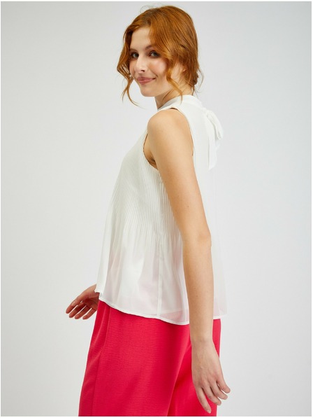 Orsay Bela ženska plisirana bluza ORSAY