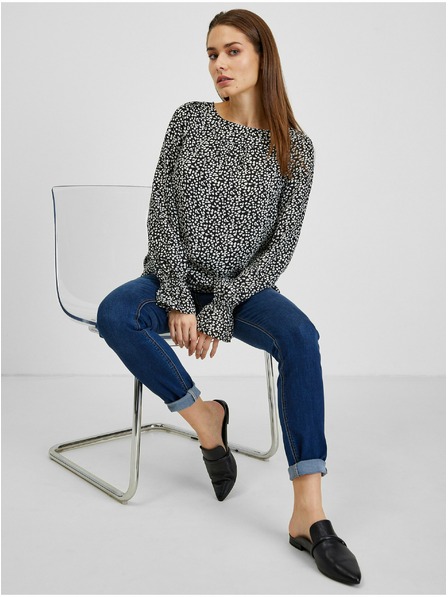 Orsay Belo-črna ženska vzorčasta bluza ORSAY