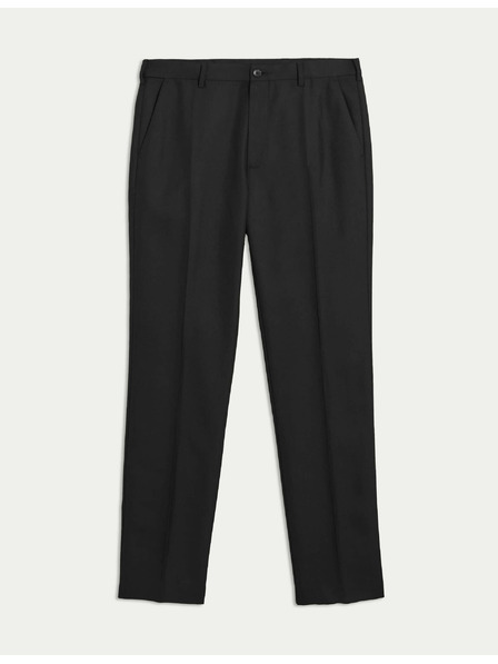 Marks & Spencer Gladke hlače za velike in visoke, običajnega kroja Marks & Spencer črne