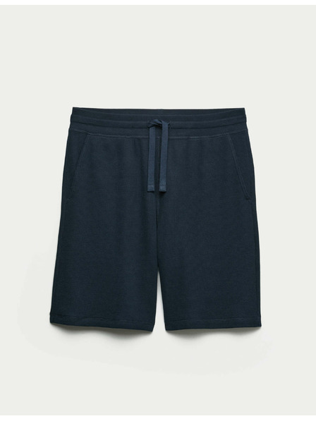Marks & Spencer Domače kratke hlače iz čiste bombažne tkanine z vaflasto teksturo Marks & Spencer mornarsko modra
