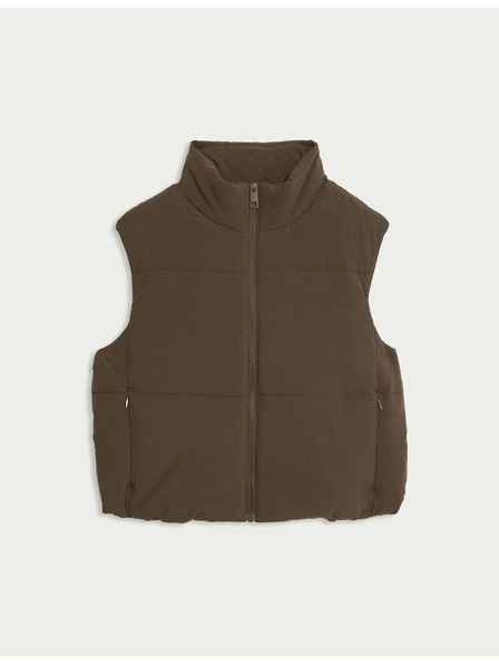 Marks & Spencer Kratka prošita telovnik s tehnologijo Thermowarmth™ Marks & Spencer rjava