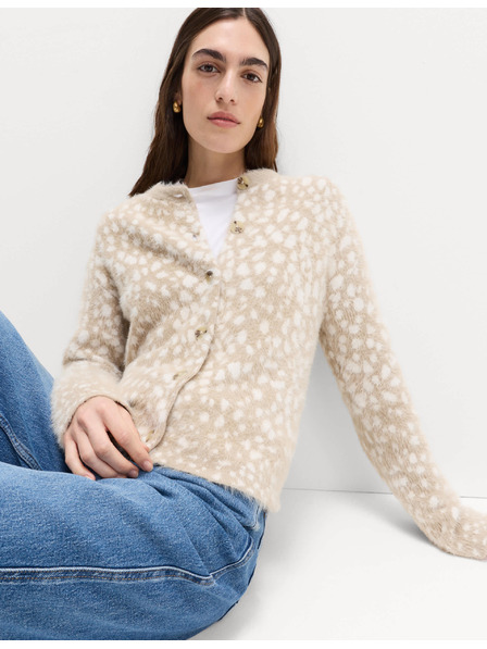 Marks & Spencer Kardigan z živalskim motivom in okroglim ovratnikom Marks & Spencer smetanova
