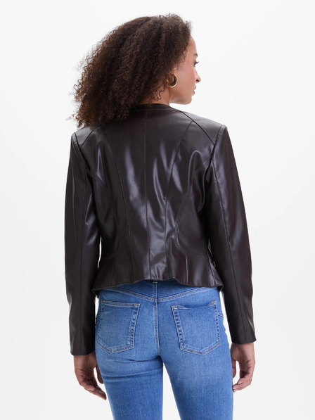 Orsay Temno rjava ženska usnjena jakna ORSAY