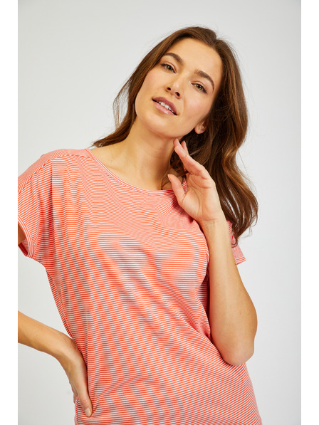 Sam 73 Oranžna ženska črtasta majica SAM 73 Celeste