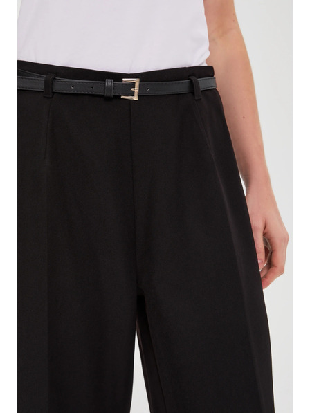 Moodo Črne hlače z pasom Moodo