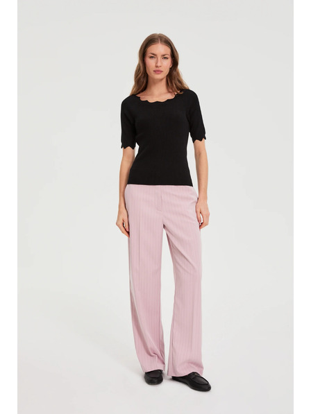 Moodo Oprijet črn pulover Moodo