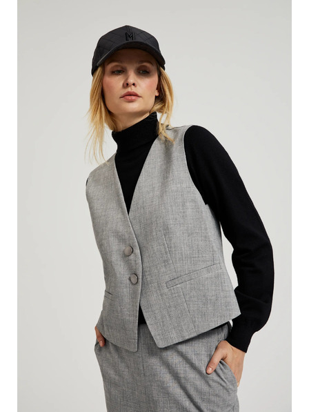 Moodo Eleganten telovnik siv Moodo