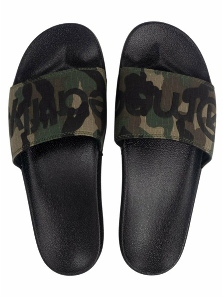Meatfly Meatfly moške pantofle Hudson Black Camo Ripstop
