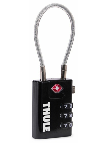 Thule Thule TSA ključavnica s jeklenim lomljenjem TSAL101 - črna