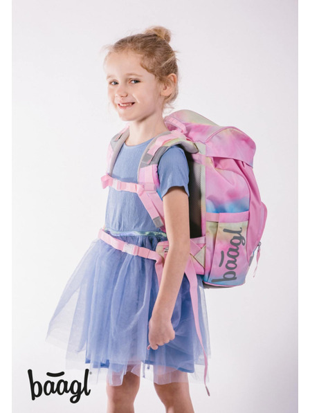 BAAGL BAAGL 3 SET Airy Rainbow Unicorn: aktovka, penal, vrečka