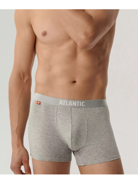 Atlantic 3-PACK Moške spodnjice sive in črne
