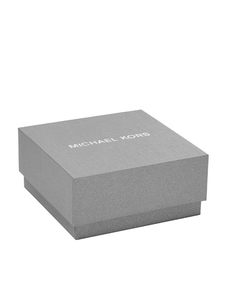 Michael Kors Set srebrnih pozlačenih uhanov in ogrlice Michael Kors MKC1756CZSET