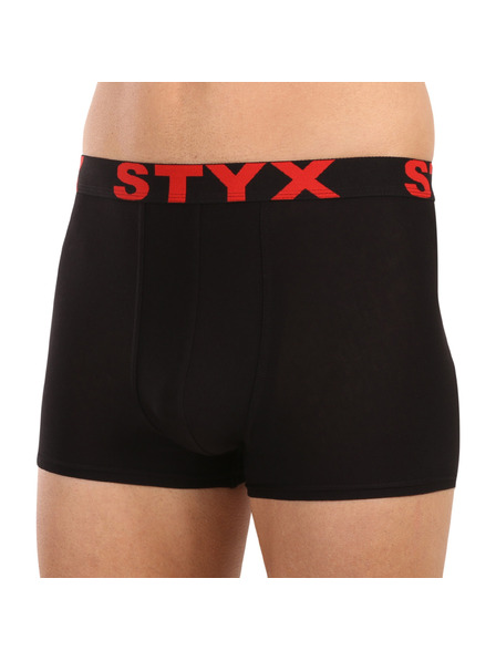 Styx Moške boksarice Styx športni elastični pas črne