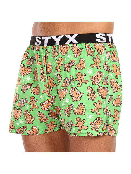 Styx Moške kratke hlače Styx art športni pas Božič piškoti