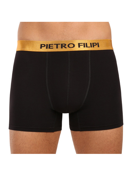 Pietro Filipi Komplet dveh - moške boksarice Pietro Filipi črne Metalic gold