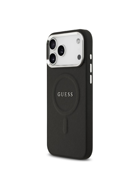 Guess Guess PU Saffiano MagSafe Zadnji Pokrov za iPhone 17 Pro Max Black
