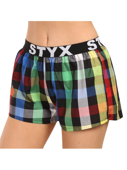 Styx Ženske kratke hlačke Styx športni gumi večbarvne