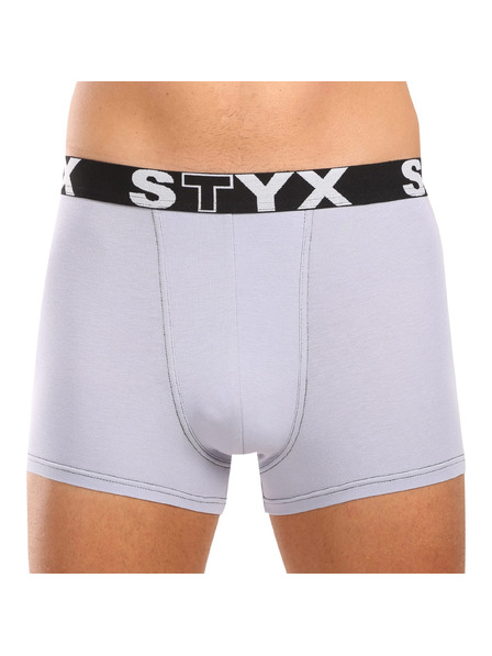 Styx Komplet treh - moške boksarice Styx sports elastic sive barve