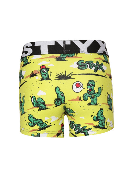 Styx Otroške bokserke Styx art športna guma kaktusi