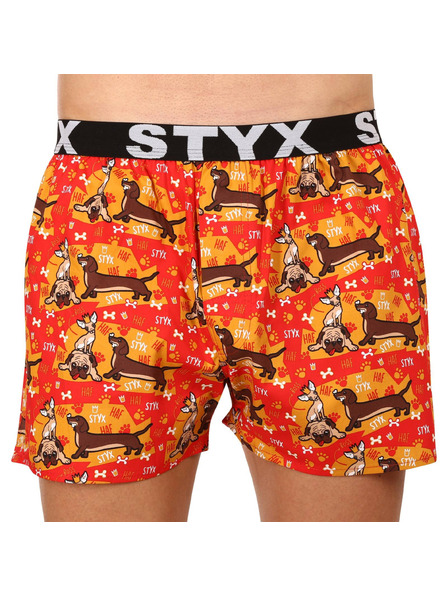 Styx Komplet treh - moške trenirke Styx art športni gumi večbarvne