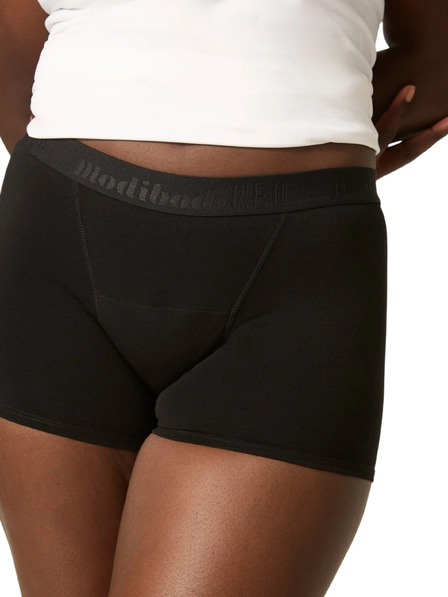 Modibodi Dekliške menstruacijske hlačke Modibodi Teen Hipster Boyshort Super-Overnight Black