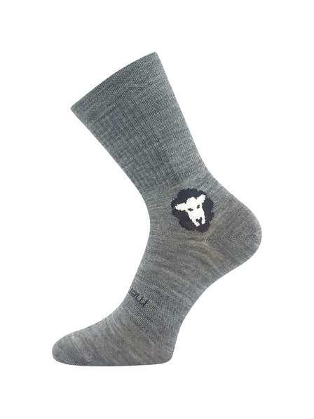 VoXX Komplet treh - nogavice VoXX merino svetlo sive