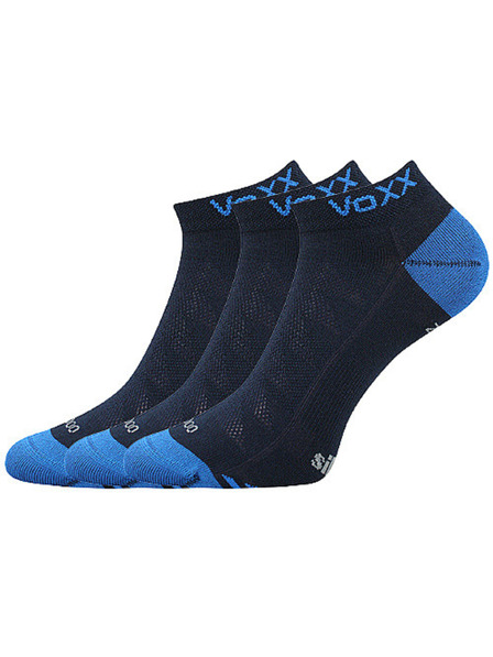 VoXX Komplet treh - nogavice VoXX bambusne temno modre