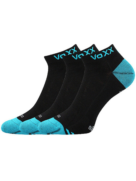 VoXX Komplet treh - nogavice VoXX bambusne crne