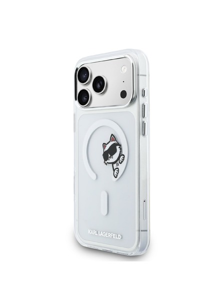 Karl Lagerfeld Karl Lagerfeld IML Choupette Peekaboo MagSafe Zadnji ovoj za iPhone 17 Pro Max Transparent