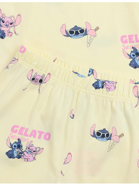 Marks & Spencer Pižama Lilo & Stitch™ iz čiste bombaže (3–16 let) Marks & Spencer rumena