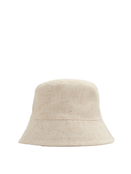 Marks & Spencer Platnena kapa tipa bucket s lanom Marks & Spencer kremna