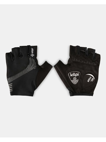 Kilpi Unisex kolesarske rokavice Kilpi GELENI-U Črna
