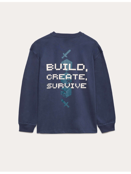 Marks & Spencer Top iz čistega bombaža z motivom Minecraft™ (6–16 let) Marks & Spencer mornarsko modra
