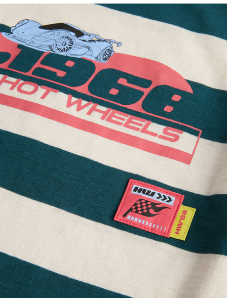 Marks & Spencer Vrhnje obleke z laznimi rokavi z motivom Hot Wheels™ iz cistega bombaža (2–8 let) Marks & Spencer zelena