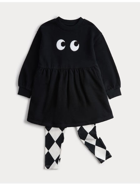 Marks & Spencer Dvodel halloween komplet obleke in legic (2–8 let) Marks & Spencer siva