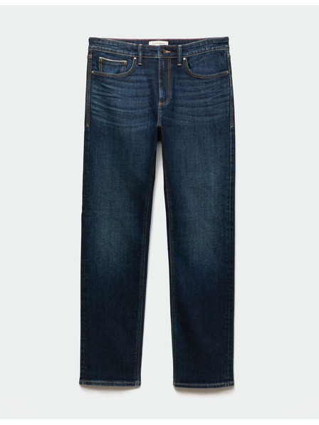Marks & Spencer Japonske džinse Selvedge, raven kroj Marks & Spencer mornarsko modra