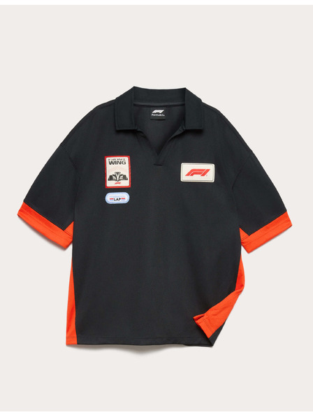 Marks & Spencer Polo top Formula 1® iz mrežaste tkanine (6–16 let) Marks & Spencer črna