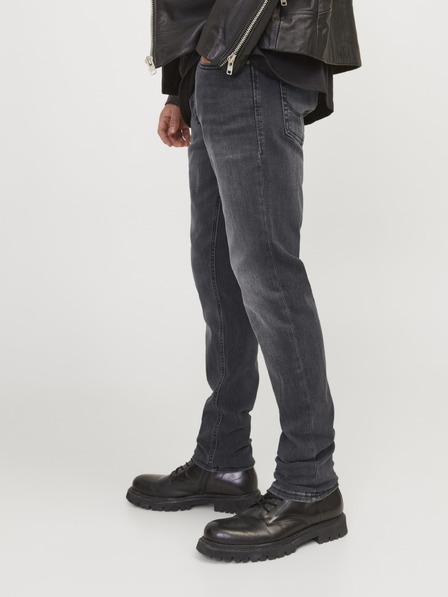 Jack & Jones JJIGLENN moske črne slim fit kavbojke