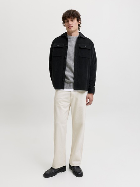 Jack & Jones Žametna srajca črna