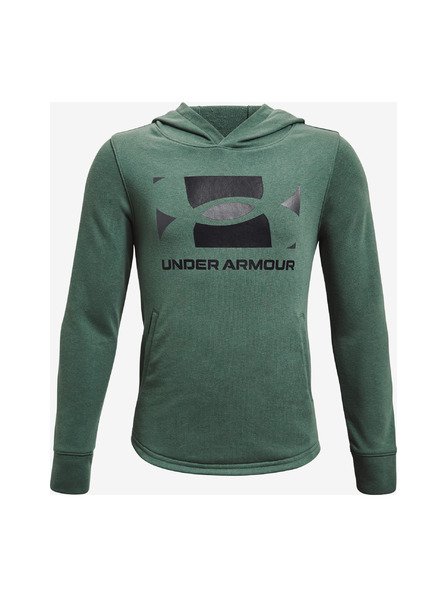 Under Armour Deški pulover Under Armour UA RIVAL TERRY HOODIE-GRN